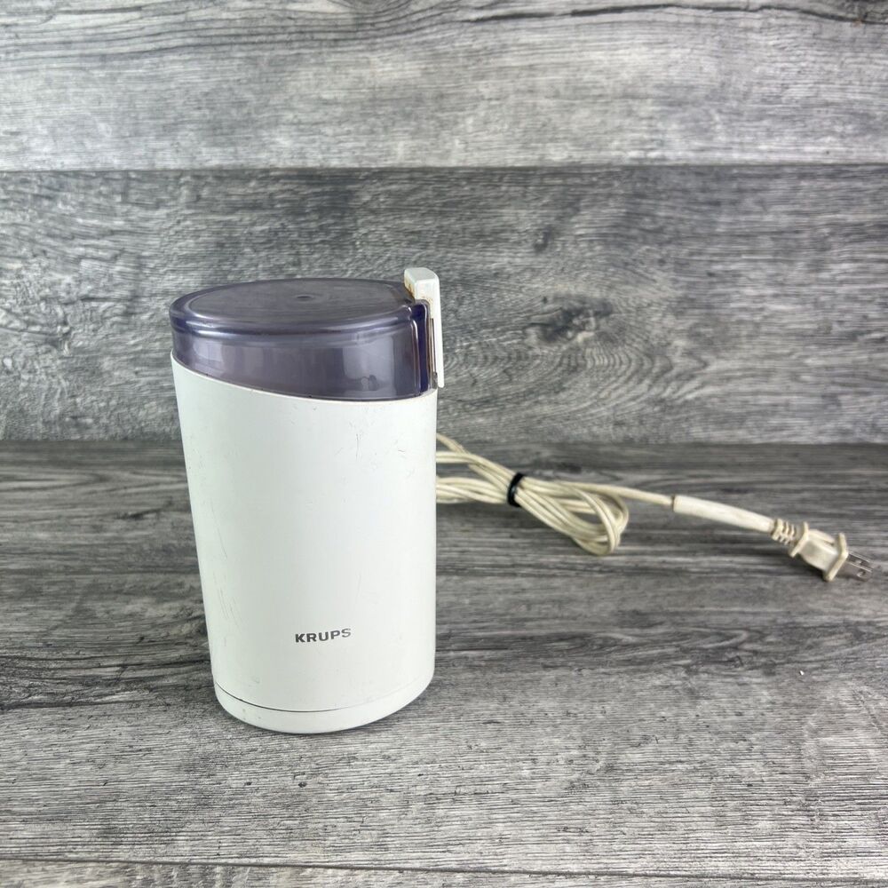 Krups Fast Touch Coffee Bean Mill Grinder Type 203  Vintage - Tested Works Great